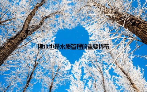 换水也是水质管理的重要环节