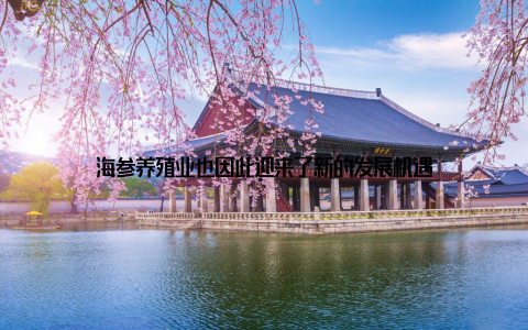 海参养殖业也因此迎来了新的发展机遇