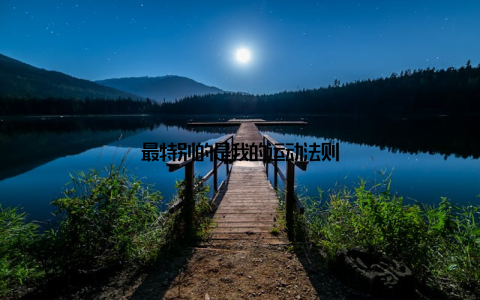 最特别的是我的运动法则